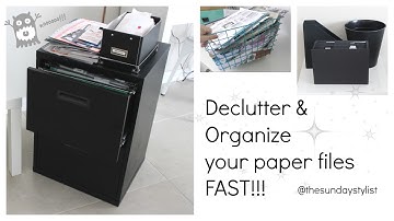 Kon Mari Your Paper Clutter - GET ORGANIZED WITH ME || THE SUNDAY STYLIST