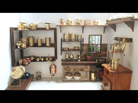 Traditional Kitchen Tour || Miniature Brass Vessels || Unboxing