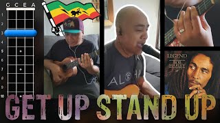 Video thumbnail of "Bob Marley - Get Up Stand Up (Ukulele Play-Along!)"