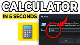How to open Calculator using run command Tutorial Guide