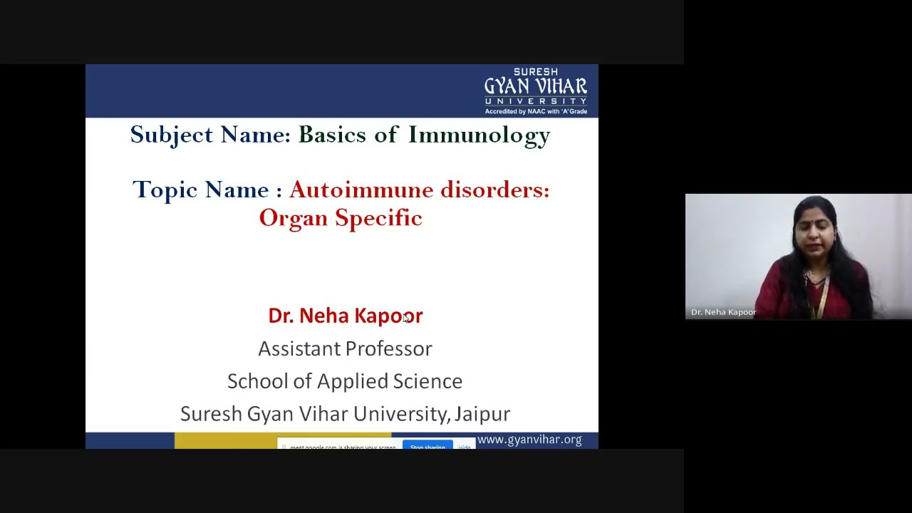 Organ Specific Autoimmune disorders