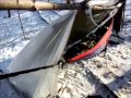 ENO Hammock Super Shelter WInter Camping: Sleeping Warm Above The Snow