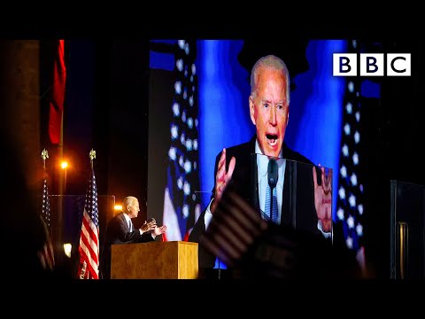 Joe Biden's first speech as US president-elect ?? US Election ? @BBC News live - BBC