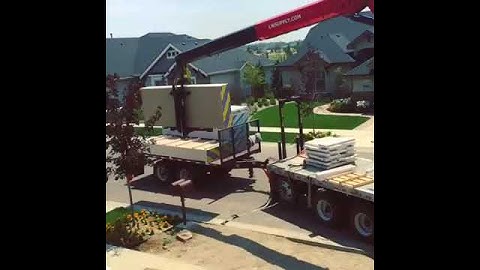 A cool timelapse video of drywall being unloaded