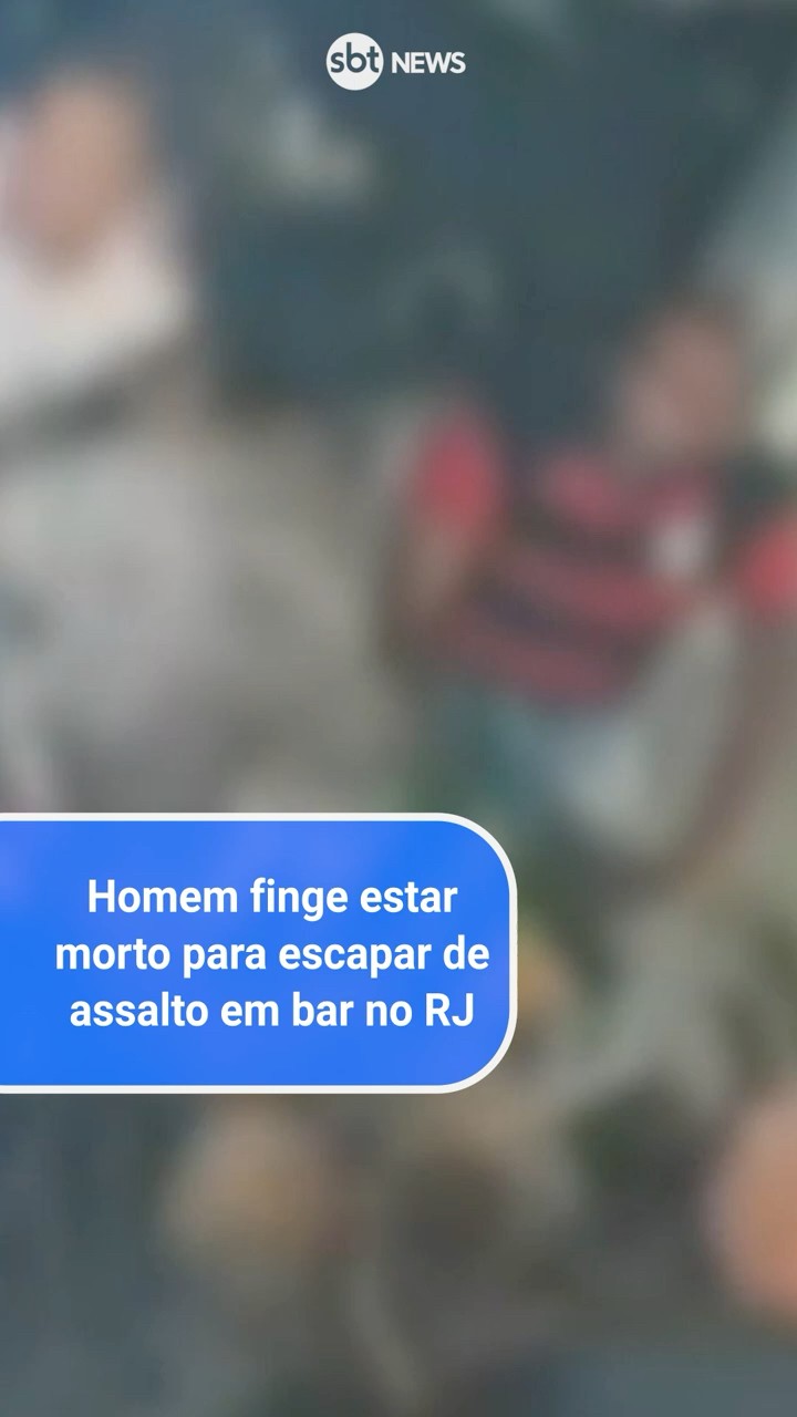 Homem finge estar morto para escapar de assalto em bar no RJ