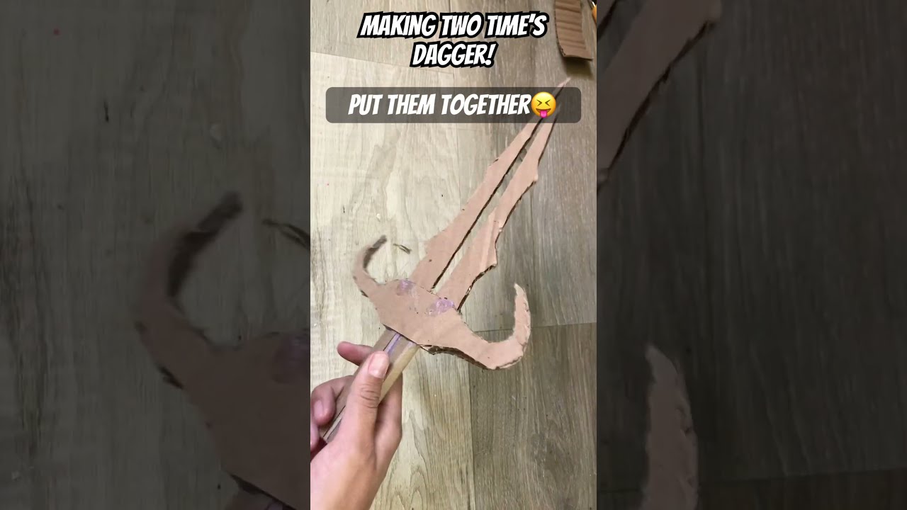 Making Two Times Dagger From Forsaken My Hands Covered In Paint