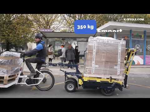 Remorque électrique porte palette - Un nouveau capacitaire du dernier kilomètre - video from K-Ryole