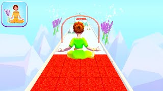 RUNNING MEDITATION game MAX LEVEL 🌈🧘‍♀️👸 Gameplay All Levels Walkthrough iOS, Android New Game Level screenshot 3
