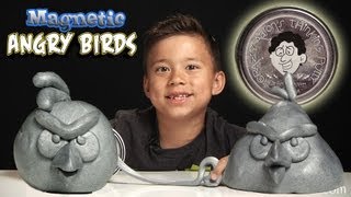 Magnetic ANGRY BIRDS! Crazy Aaron's MAGNETIC THINKING PUTTY from Vat19!