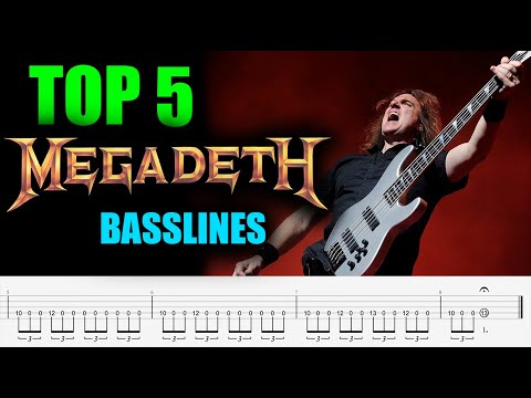 Top 5 MEGADETH Bass Riffs (w/TABS)