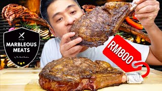 GILA !! MAKAN STEAK HARGA RM800 1.5KG (mukbang malaysia) WAGYU TOMAHAWK by Marbleous Meats