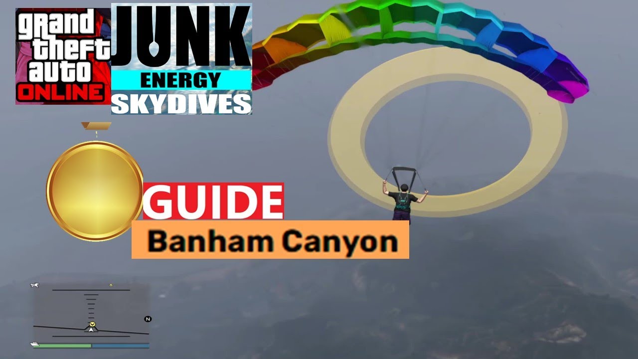 Junk Energy Skydives Gold Medal Guide Banham Canyon GTA Online