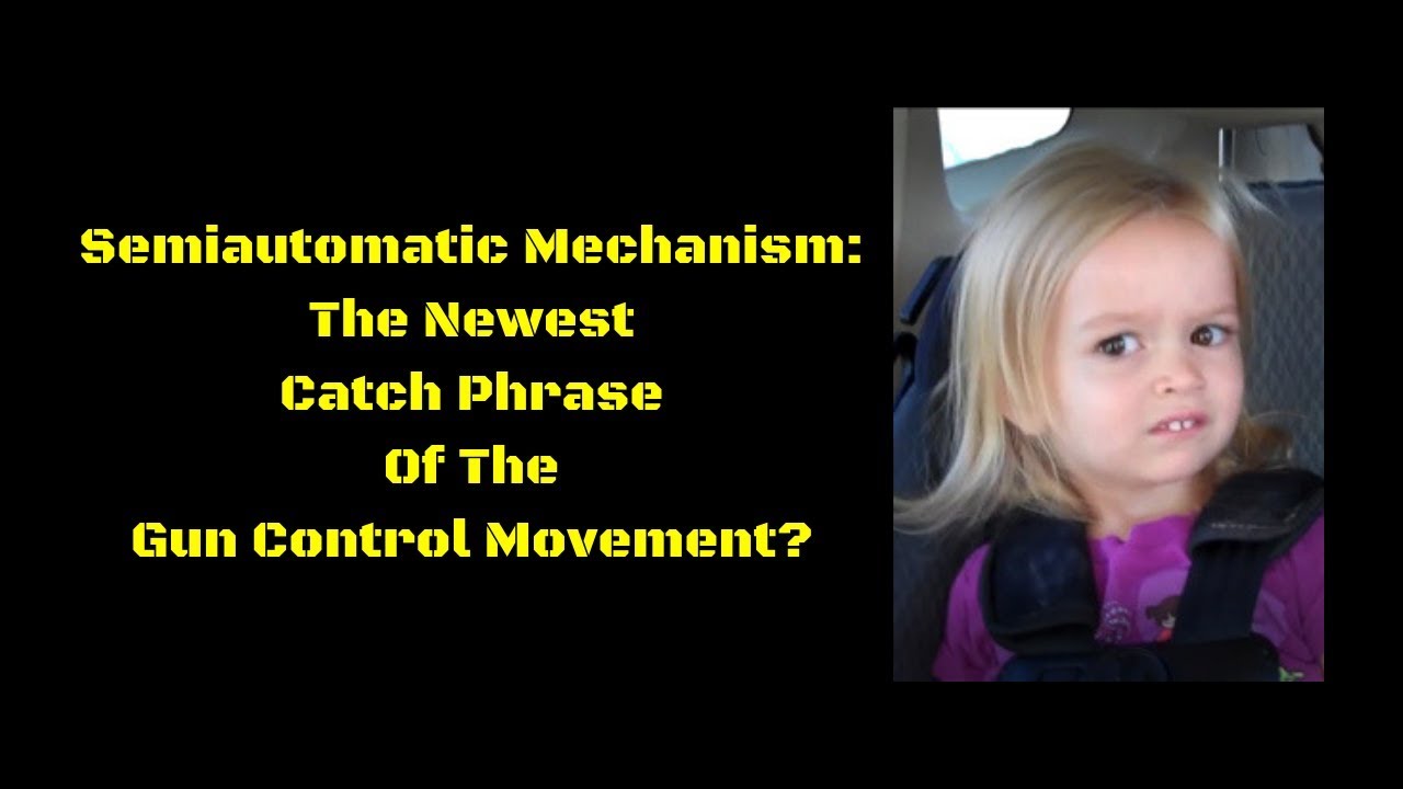 Semiautomatic Mechanism: The Newest Catch Phrase Of The Gun Control Movement?