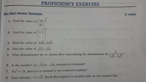 Xam Idea Class 9th Lesson 1 Real Numbers Q.1 to Q.8 | Proficiency Exercise | smart teaching