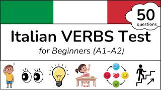 Can you pass an ITALIAN VERBS TEST? (Level A1-A2) - Check your level with these 50 questions!