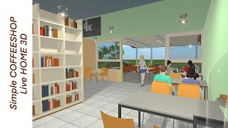 desain COFFEESHOP sederhana menggunakan app. LIVE HOME 3D pro screenshot 5