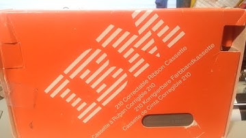 IBM Selectric 3 III Typewriter Ribbon Install 210 Bicycle Style Correction Tape too.....