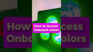How to access onboard preset colors directly from your Ape Labs Light