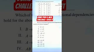 Mcq Challenge-Dbms Ugc Net Cs, Gate Cs