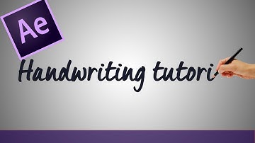 Animated Handwriting Text Tutorial -  After Effects CS6
