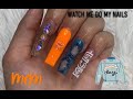 DENIM MCM NAIL ART! | Watch Me Do My Nails REAL TIME!