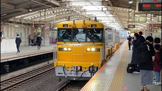 試8432D E195系 ST-22編成 武蔵野線ハンドル訓練 越谷レイクタウン駅通過