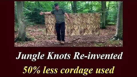 JUNGLE KNOTS RE-INVENTED *for tarping* # PART 2...bexbugoutsurvivor