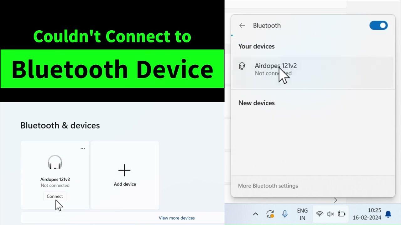 That didn't work. Make sure your Bluetooth Device is still discoverable