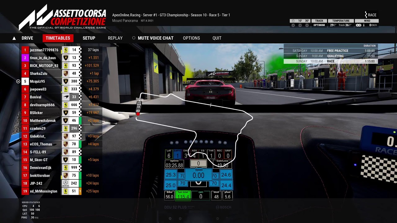 AOR ACC PS5 GT3 Tier 1 Bathurst