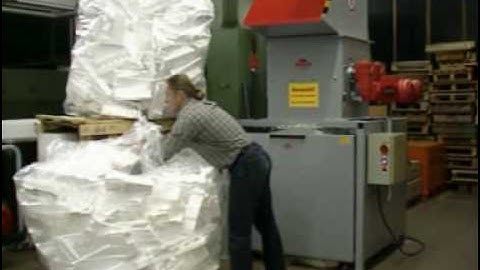 Styrofoam and EPS Coarse grinder by HEGER  www.foamequipment.com