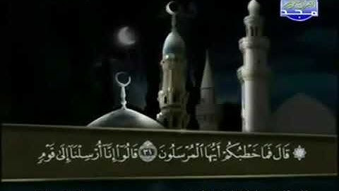 سورة الذاريات كاملة ترتيل الشيخ عبد الباسط عبد الصمد من قناة المجد للقرآن مع الكلمات