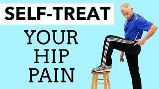 How to SelfTreat Pain On the Side of Your Hip. (Trochanteric Bursitis, Gluteal Tendinopathy)