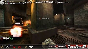 ZeRo4 Vs rawfuh - QuakeLive - Quakecon 2008 (SHOUTCAST) PART 3/4