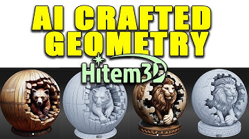 Hitem3D - AI Crafted Geometry - Dual Beasts in Spherical Form