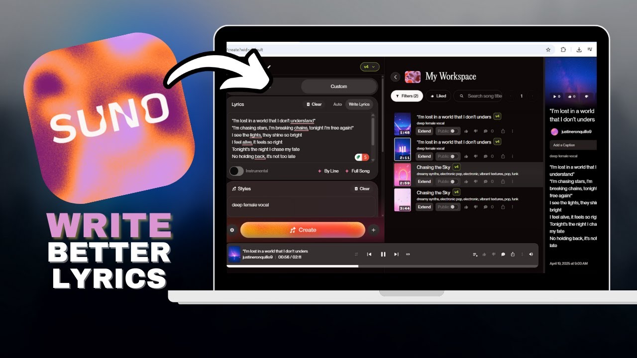 How to Write BETTER Lyrics for Suno AI Songs – SECRET Tricks in SECONDS ...