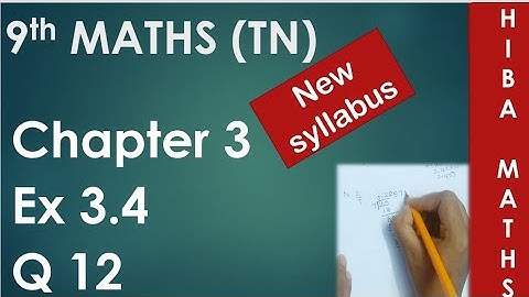 9th maths chapter 3 exercise 3.4 question 12 tn samacheer 2020-2021 new syllabus
