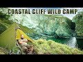 Wild Camping on a Coastal Cliff and Waterfalls
