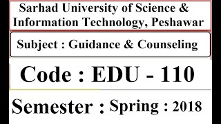 Sarhad University Past Solved Paper in English | Guidance & Counseling |Code : EDU-110| Spring-2018 screenshot 5