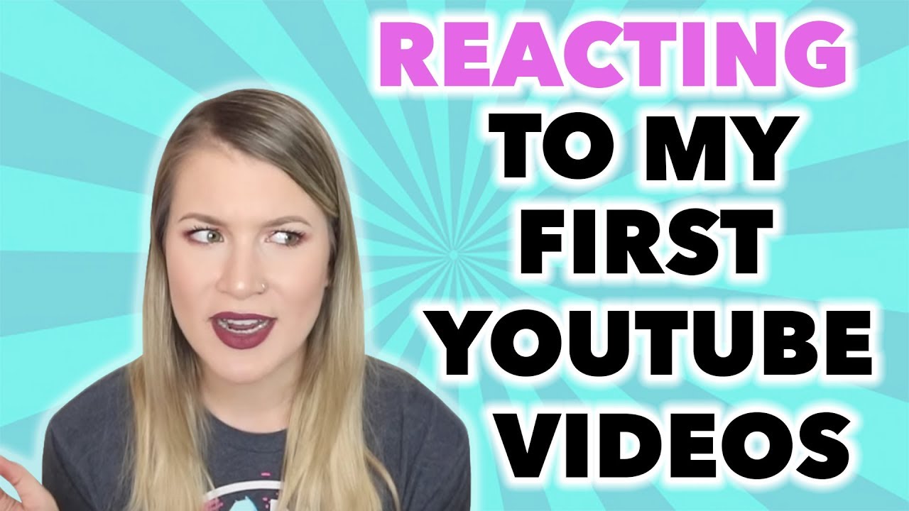 Video Markeing REACTING TO MY  FIRST YOUTUBE  VIDEOS 