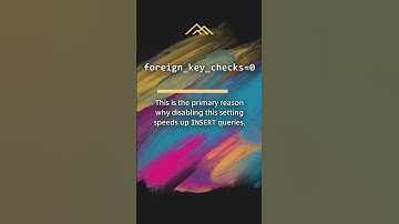 MariaDB SET foreign_key_checks=0: What is it?