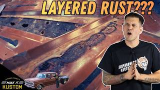 How-To FIX Layered Rust - MIG WELDING - Cummins Swapped 1972 Ford CREW Cab