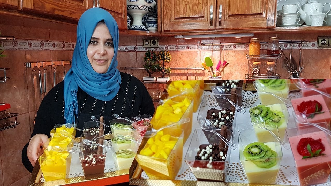 أربع  تحليات بمداقات مختلفة وبمكونات بسيطة واقتصادية  التي ابهرت ضيوفي بلتر من الحليب فقط