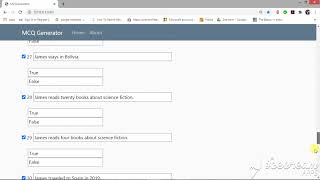 MCQ Generator Project Demo screenshot 3