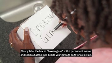 Being safe with broken glass and porcelain