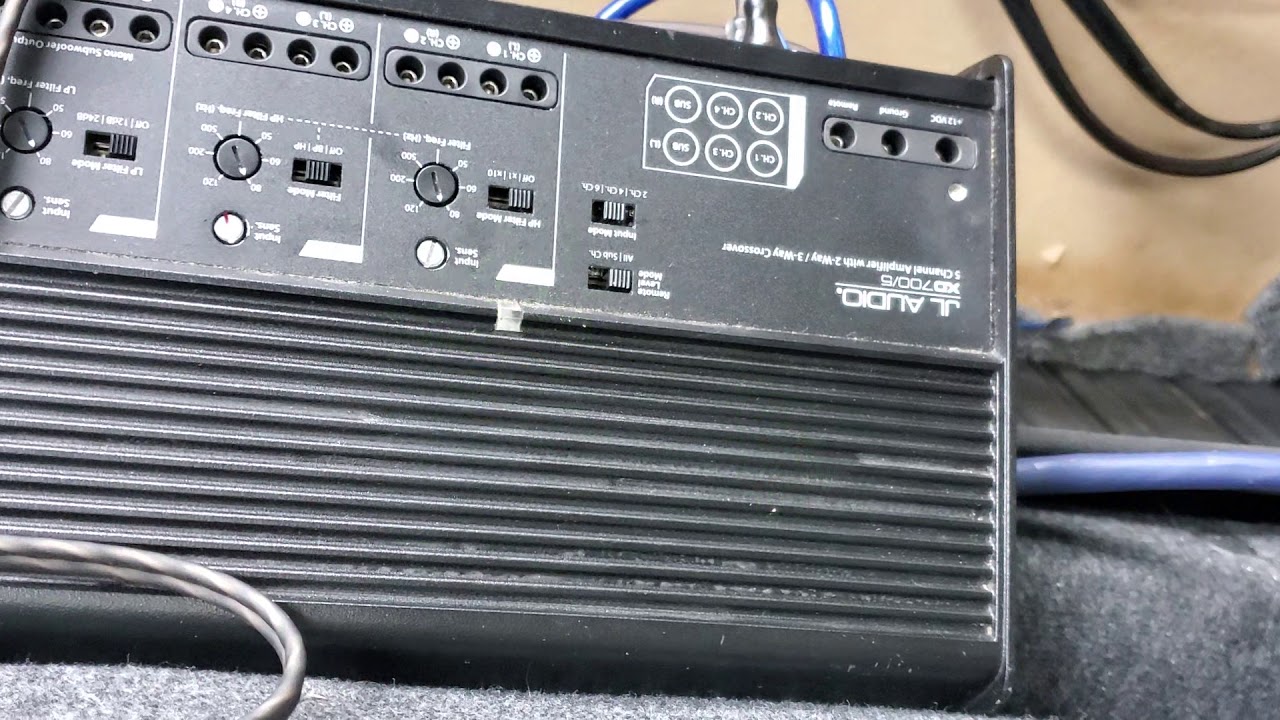 Jl Audio XD 700/5 power and sound issues - YouTube