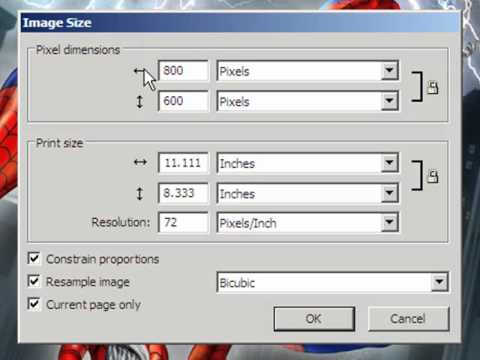 How to resize an image in Fireworks