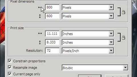 How to resize an image in Fireworks