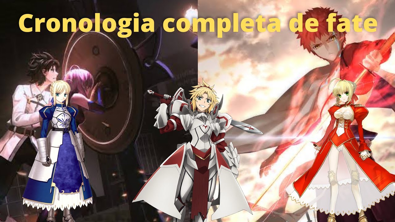 CRONOLOGIA DA SAGA FATE!! Do primeiro anime até o último