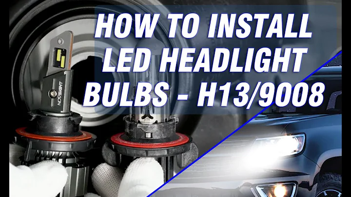 How to install H13/9008 LED headlight bulbs  - Novsight H13 9008 LED Installation guide