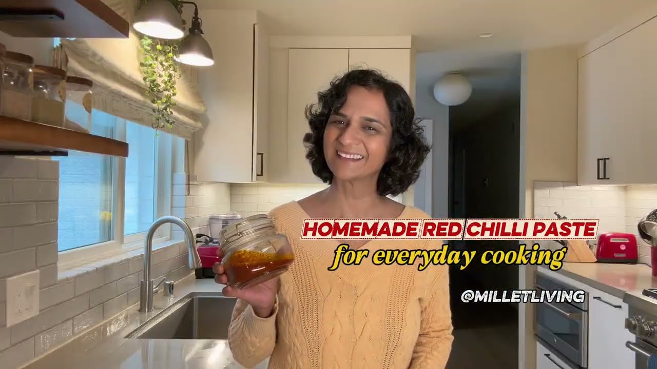 Homemade Red Chilli Paste, for everyday cooking 